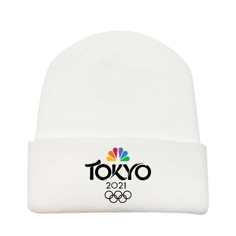 

Bonnets Customize The Tokyo Olympic Games New Line Woolen Hat Knitted Hat Winter Antifreeze Sun Hat Fashion Printing Hat Unisex