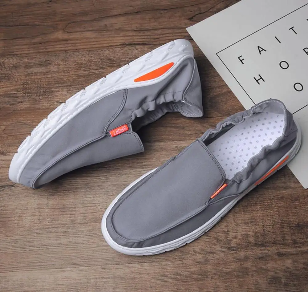 

Men Shoes Fashion Outdoor Canvas Casual Slip-On Lazy Breathable Sneakers Flats Shoes Zapatos Hombre spring autumn Soft loafers