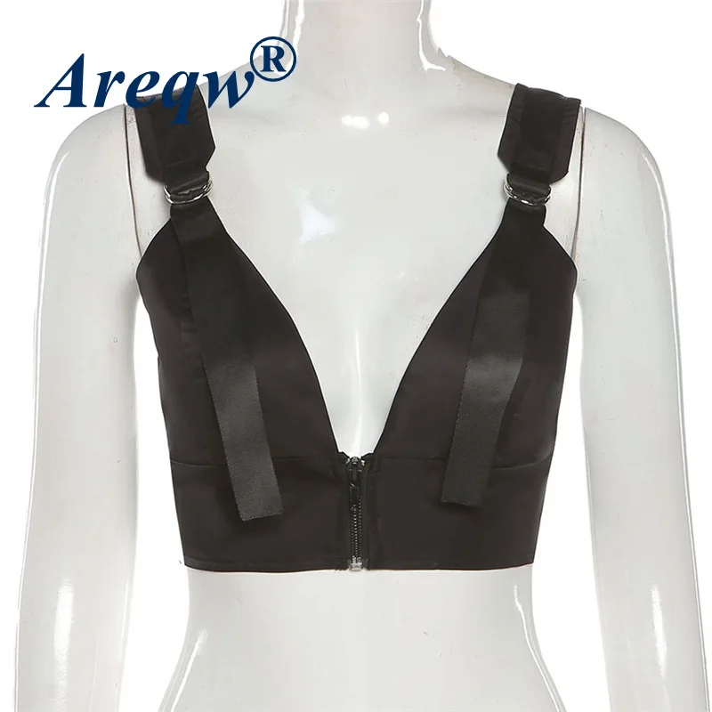 

2021 Summer Women's New Temperament V-neck Bottoming Sexy Halter Strap Solid Color Slim Vest