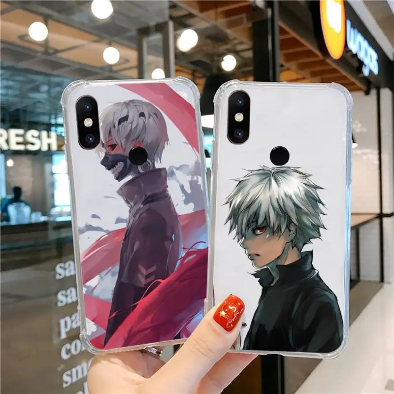 

Japan Anime Tokyo Ghoul Phone Case Transparent For Xiaomi CC 9 11 MAX3 Mix3 MIX2 6X 8 5x 10S 11 10 X SE lite Pro