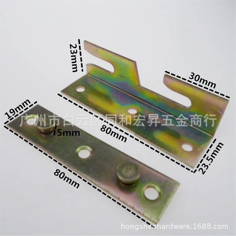 4 шт./компл. утолщенный крючок для кровати/4 дюймовый двойной подвешивания/железо