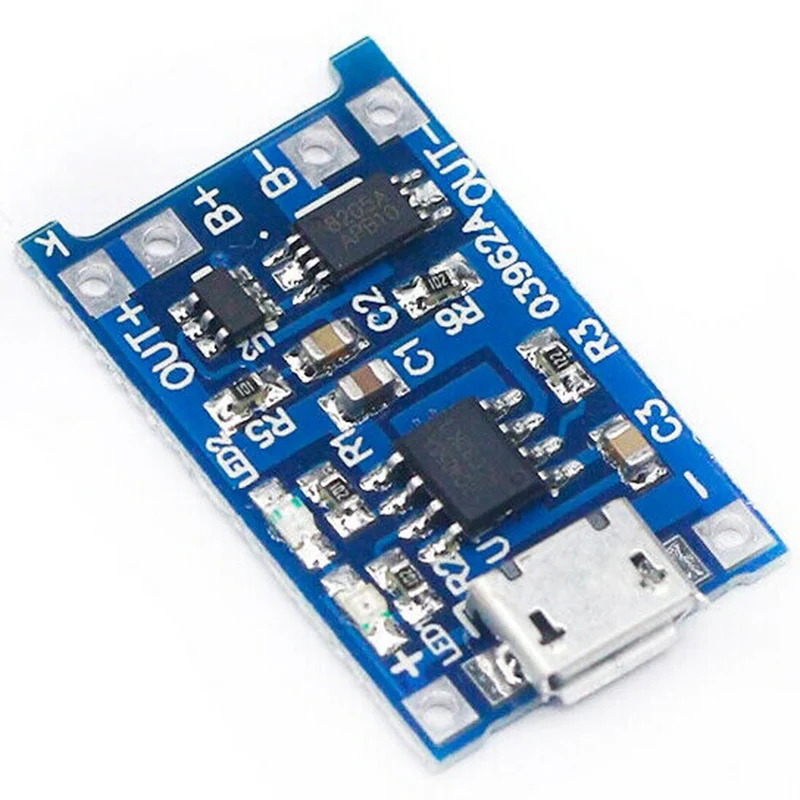 100 шт. TP4056 TC4056 Micro-USB 5 В 1A 18650 модуль зарядного устройства литиевой батареи зарядная