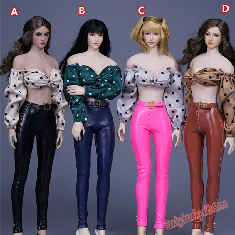 

Presale SA Toys SA033 1/6 женские солдаты рукав-фонарик облегающие кожаные брюки одежда подходит для 12 дюймов TBLeague/PH большая грудь фигурки тела
