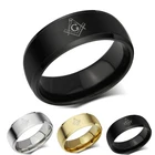 Масонские кольца, титановое кольцо, мужские ювелирные изделия из нержавеющей стали для женщин и мужчин, подарок, Прямая поставка, оптовая продажа