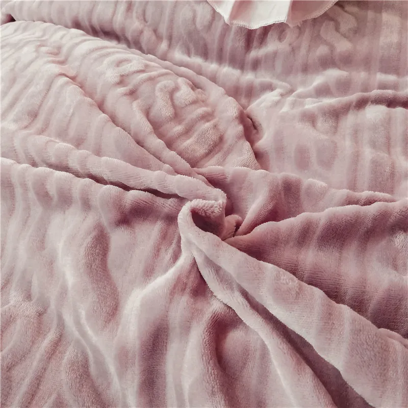 Роскошные Стерео цветы утолщаются зима теплый бархат флис фланель принцесса