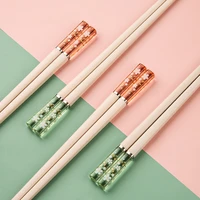 5 pairs fiberglass chopsticks reusable chopsticks dishwasher safe modern design fashionable color