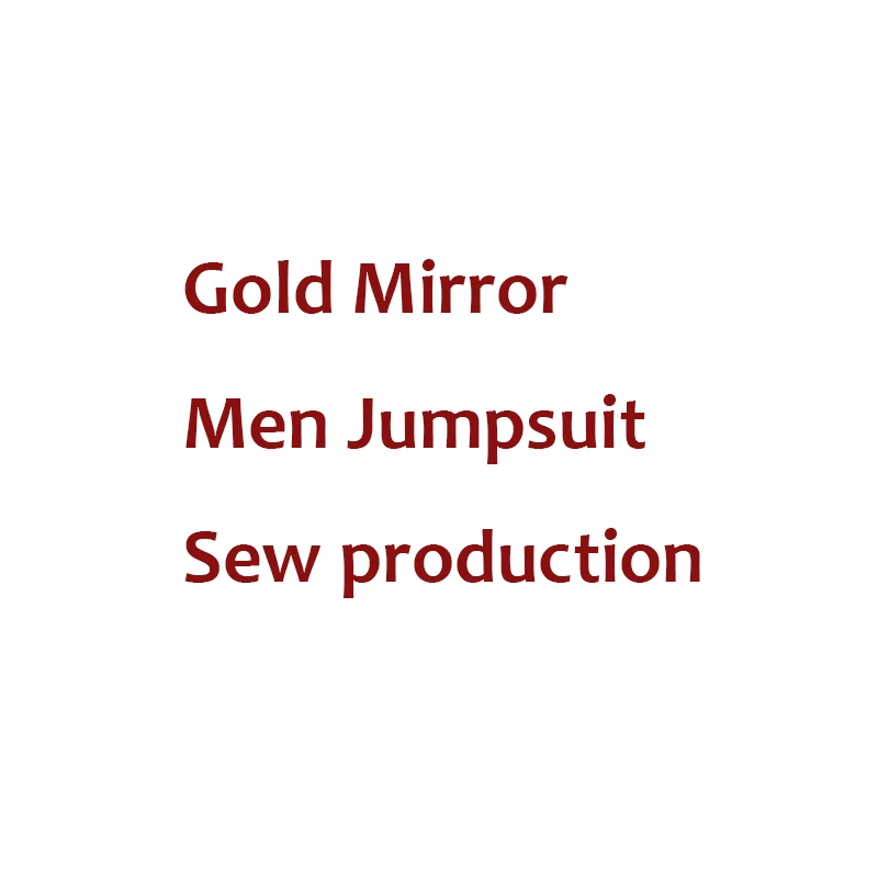 Gold Jumpsuit Sewing Новинка, зеркальный сценический костюм Silve для женщин и мужчин, танцевальный костюм для бара, ГОГО, вечерние зеркальные платья, платье для ночного клуба, комбинезон, одежда для диджея - Цвет: Gold Jumpsuit Sewing
