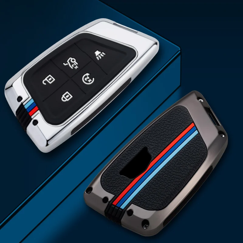

Zinc Alloy Key Ring For Car Intelligent Remote Control, Suitable For Cadillac CT5 2019 2020 5-Ring Car Key Protective Cover