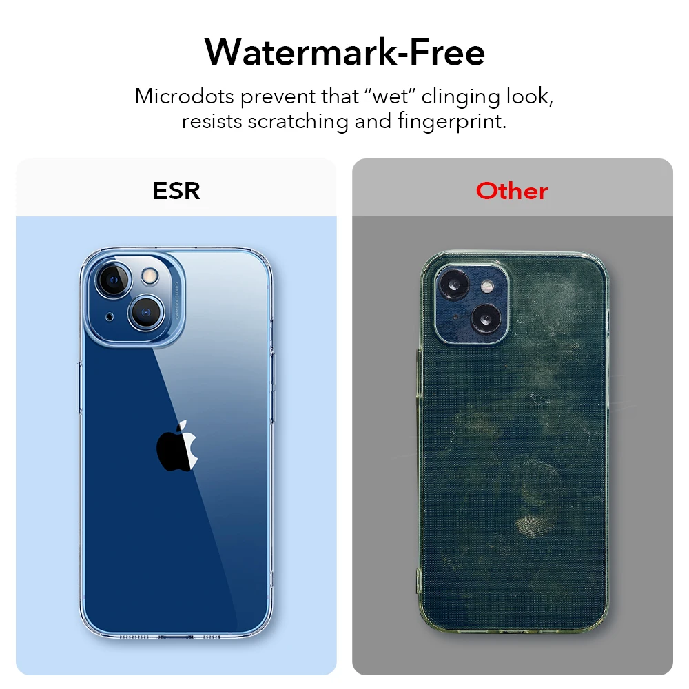 ESR for iPhone 13 Case for iPhone 13 Pro Max Case Clear for iPhone 13 Pro mini TPU Transparent Soft Back Camera Protective Cover