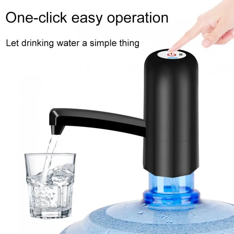 Портативный Перезаряжаемый кнопочный Электрический диспенсер водяной насос с USB