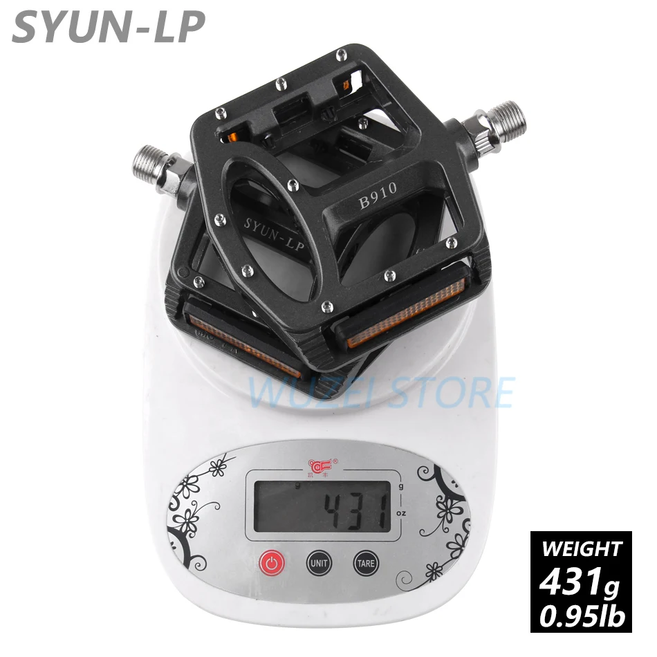 B910 Gray SYUN LP-B910 педали MTB велосипедные противоскользящие педали Сверхлегкий подшипник палин педали велосипедные аксессуары - Цвет: B910 Gray