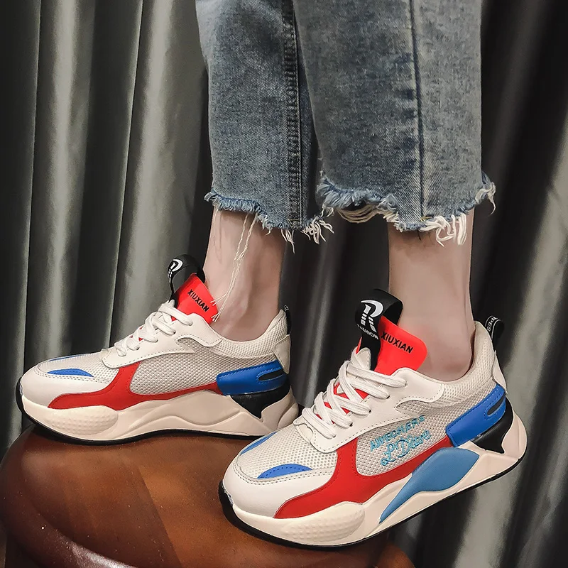 Женские кроссовки 2019 сетчатые дышащие с подбором цветов для бега и ходьбы | Спорт