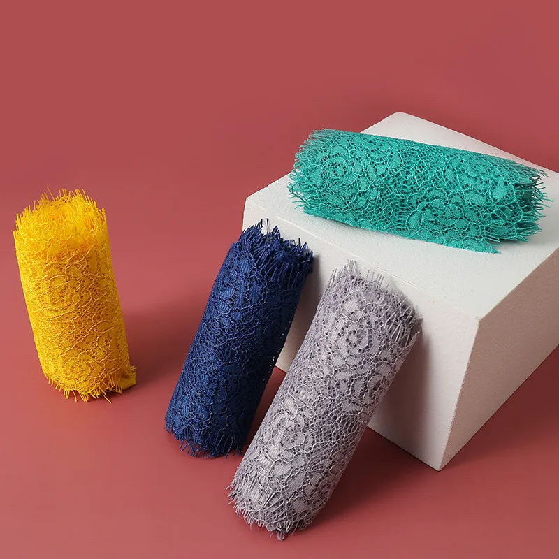 8 см широкие цветные ресницы кружевная ткань аксессуары материалы для одежды