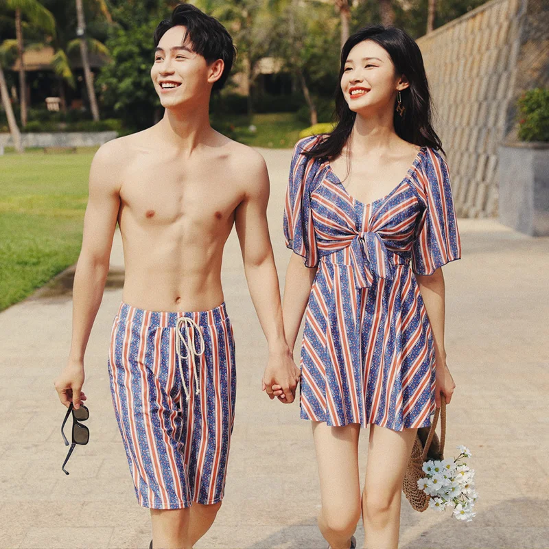 Парный купальник новинка 2022 женское летнее консервативное покрытие сплошной с