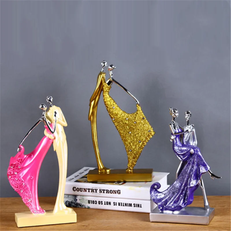 

Bao Guang Ta Nordic Modern Home Decor Statue Creative Couples Resin Crafts Sculpture Living Room TV Cabinet Art Figurines A3252