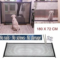 mesh magic pet dog gate safe guard and install anywhere pet safety enclosure