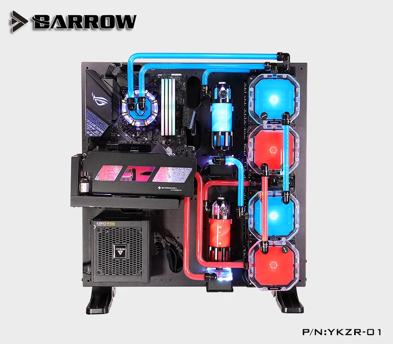 

Barrow water cooling Acrylic Intelligent Tank,radiator Combined Split Reservoir Mount To 120-480mm radiator ARGB light YKZR-01