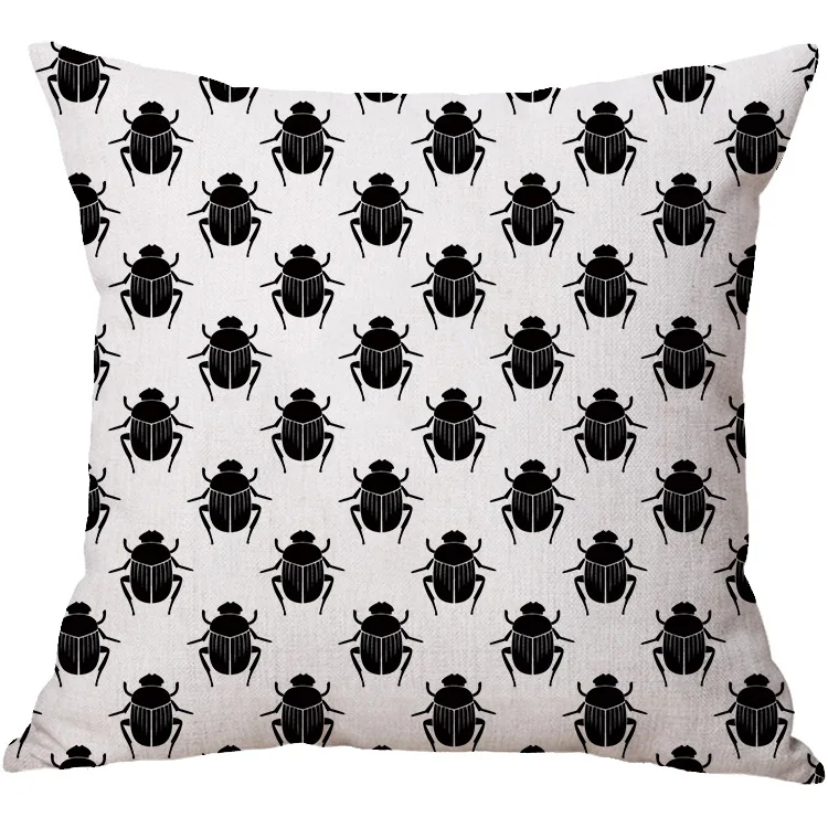 

Nordic Plant Leaves Pillow Case Cushion Cover Linen Home Decor Pillowcase Decorative Pillows For Sofa Christmas Pillow Cases