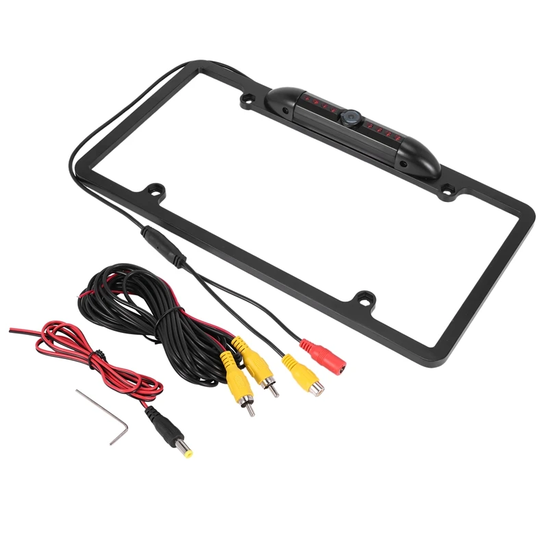 US Canada Car Number License Plate Frame Holder Rear View Backup Camera Auto Cmos Rearview 8 Leds Ir Cam | Автомобили и мотоциклы