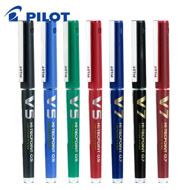 

Pilot BXC-V5/7Refillable Liquid Ink Pens Water-based Pen Ballpoint Pen School Stationery Office Supplies Writing Pens 0.5/0.7mm