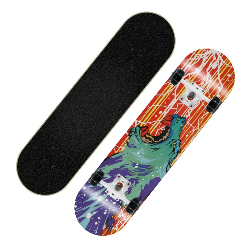 Профессиональный деревянный скейтборд Shingboard с двойным рокером для