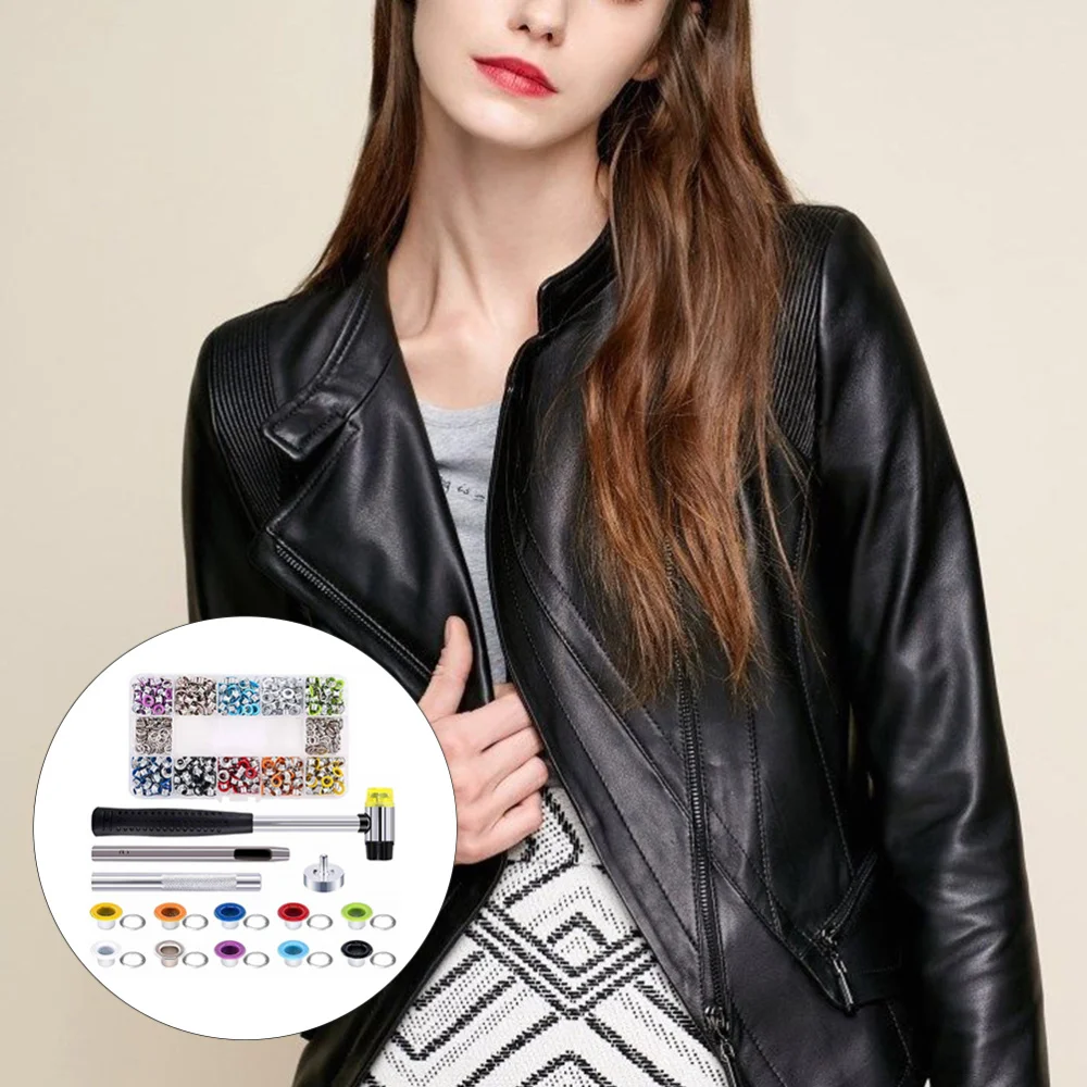 

1 Box Grommets Kit Metal Eyelets Snap Fasteners Kit Buttons Replacement Kit