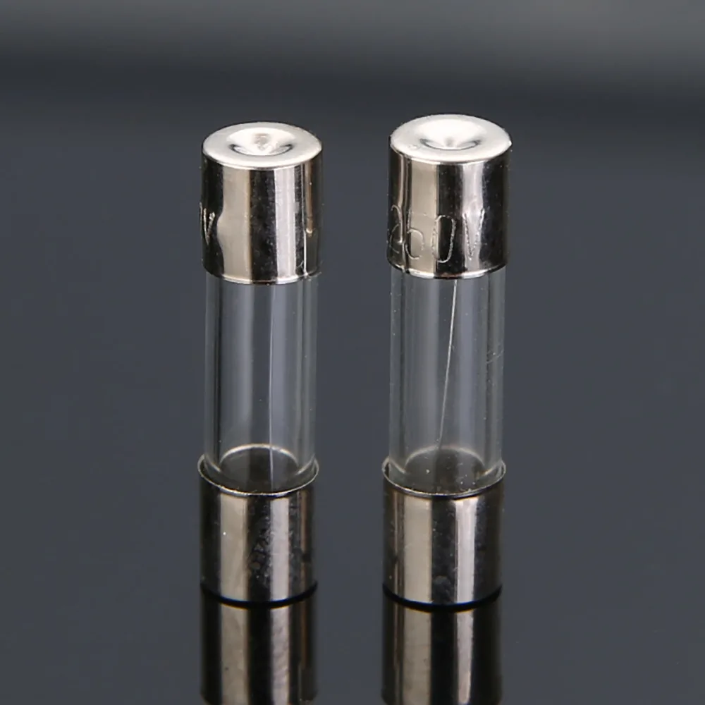 

100pcs/box Glass Tube Fuses Set 5x20mm Assorted Quick Blow Glass Tube Fuse Set 0.25 0.3 0.5 0.75 1 2 3 4 5 6A 0.25A-6A 5*20mm
