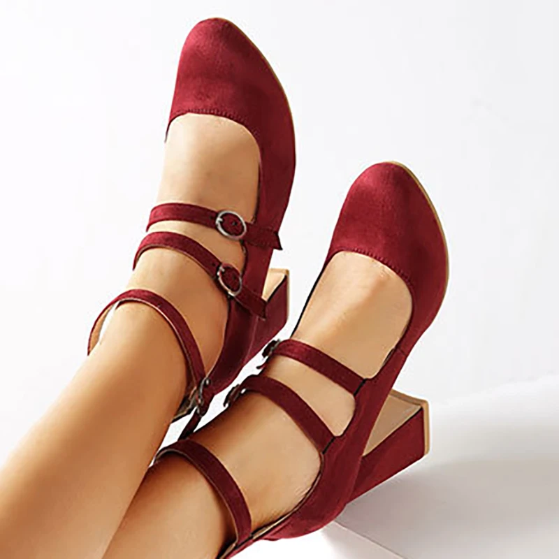 Босоножки женские на платформе и квадратном каблуке сандалии из флока с круглым