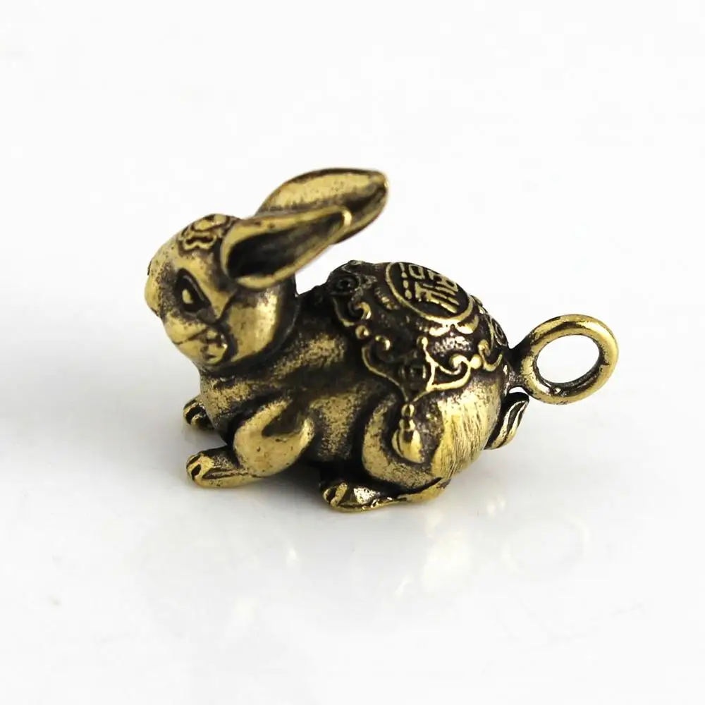 1 шт. ретро Подвески из латуни с кроликом ожерелье подвеской в виде животных