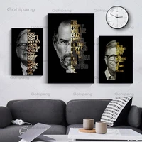 modern steve jobs motivational quote art posters and prints on canvas painting decorative wall art picture for office home decor