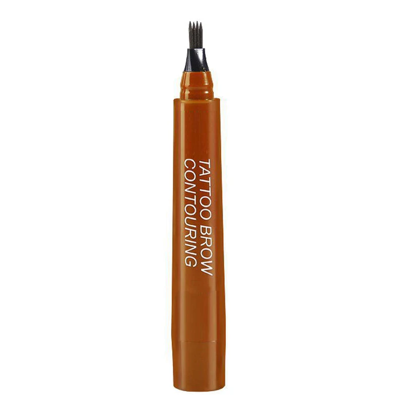 Light brown Жидкий карандаш для бровей, не тусклый, водонепроницаемый, Длительное Действие, дополнительный макияж глаз, микроблейдинг, вилка, кончик бровей, карандаш для татуировки, ручка M4 - Цвет: Light brown