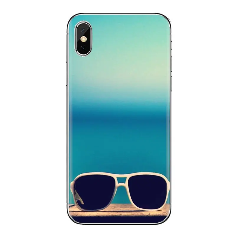 Cell Phone Case Cover Flat Hipster Glasses For iPhone XS Max XR X 4 4S 5 5S 5C SE 6 6S 7 8 Plus Samsung Galaxy J1 J3 J5 J7 A3 A5 |