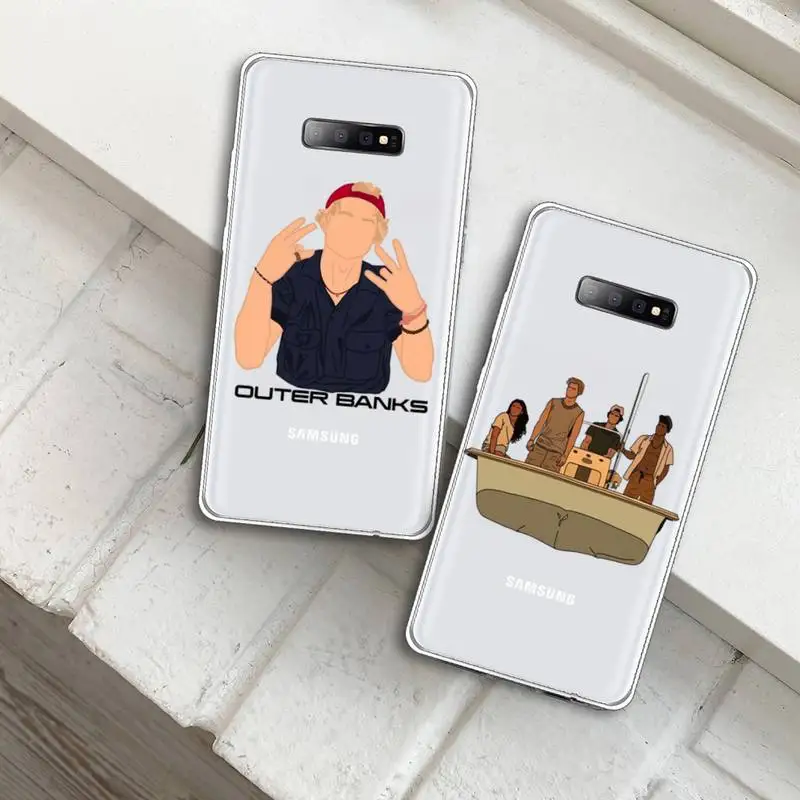 

Outer Banks-Livin' The Pogue Life Phone Case Transparent For Samsung Galaxy A71 A21s S8 S9 S10 plus note 20 ultra