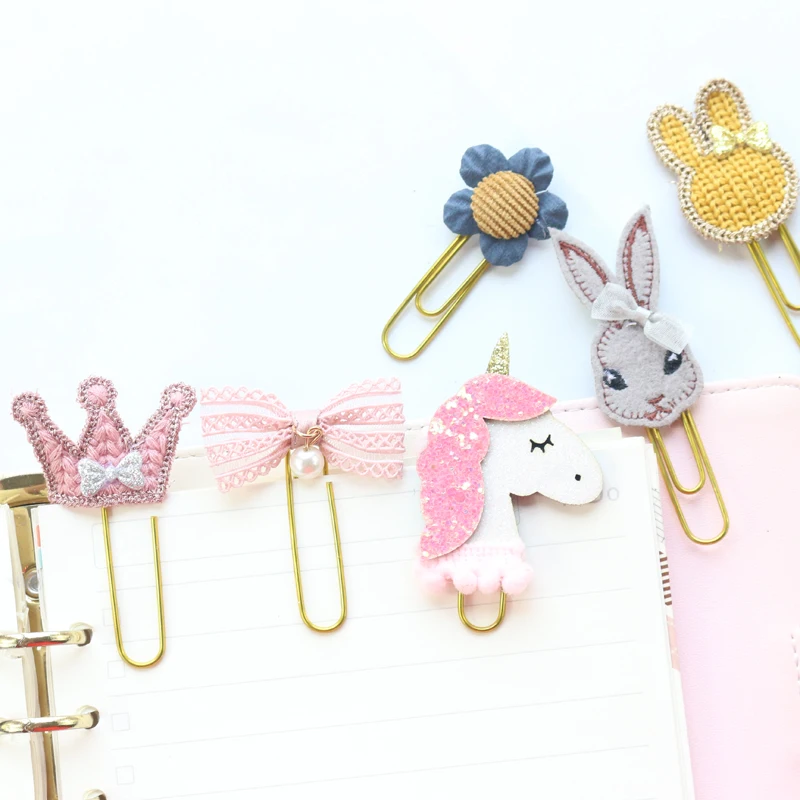 Милые милые металлические зажимы Domikee ручной работы для офиса школы индексные