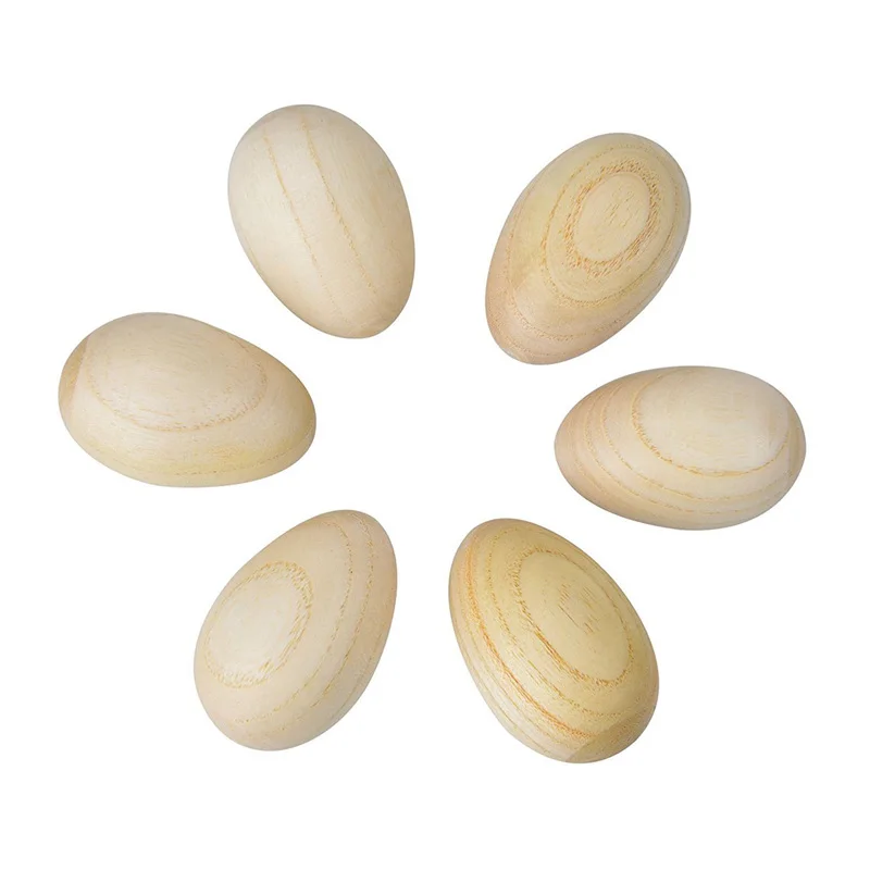 Набор из 6 шт. деревянная перкуссия музыкальное яйцо Маракас яичные шейкеры