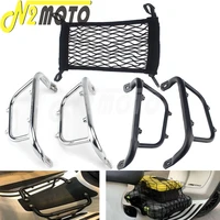 scooter luggage rack package bracket wnylon net bag for vespa sprint primavera 125 150 2013 2021 motorcycle footboard holder
