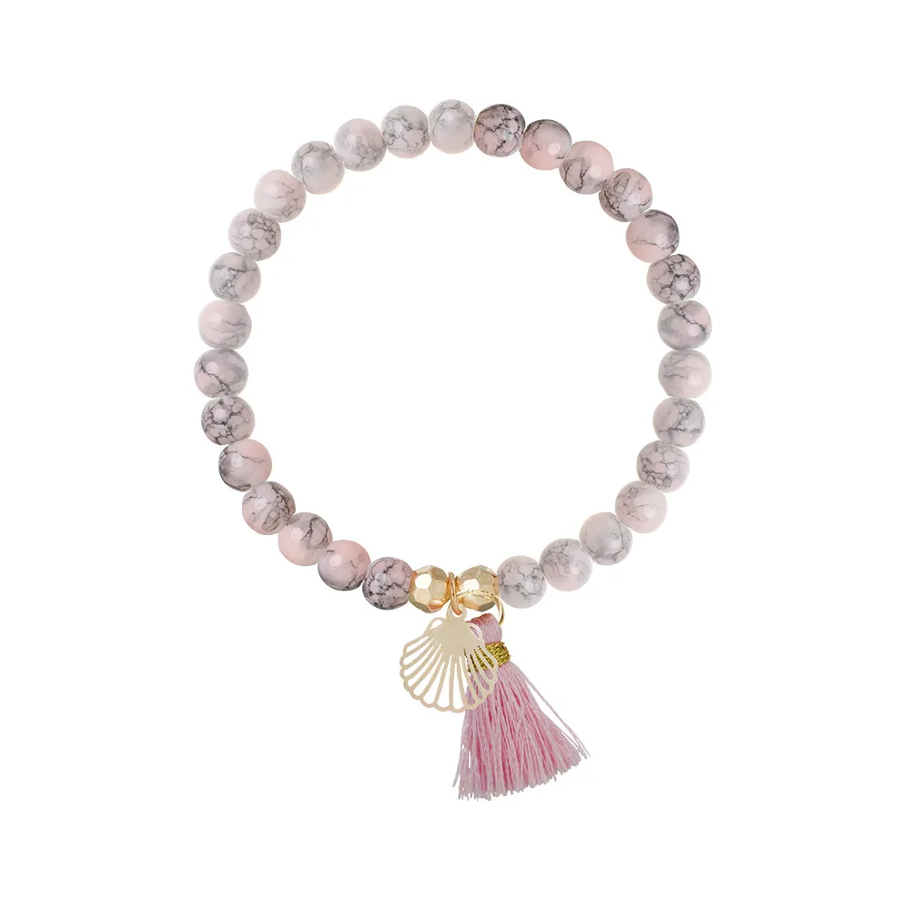 6 шт./компл. женские модные браслеты браслет с подвесками из бисера черепаха