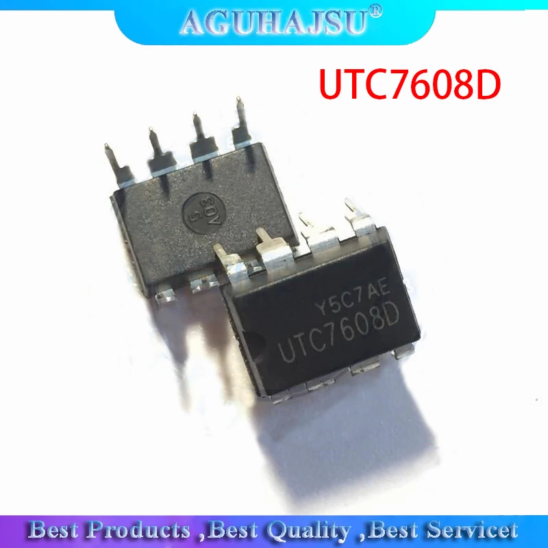 1 шт. чип управления питанием UTC7608D UTC7608 YW DIP8 гарантия качества|integrated circuit|circuit integre |