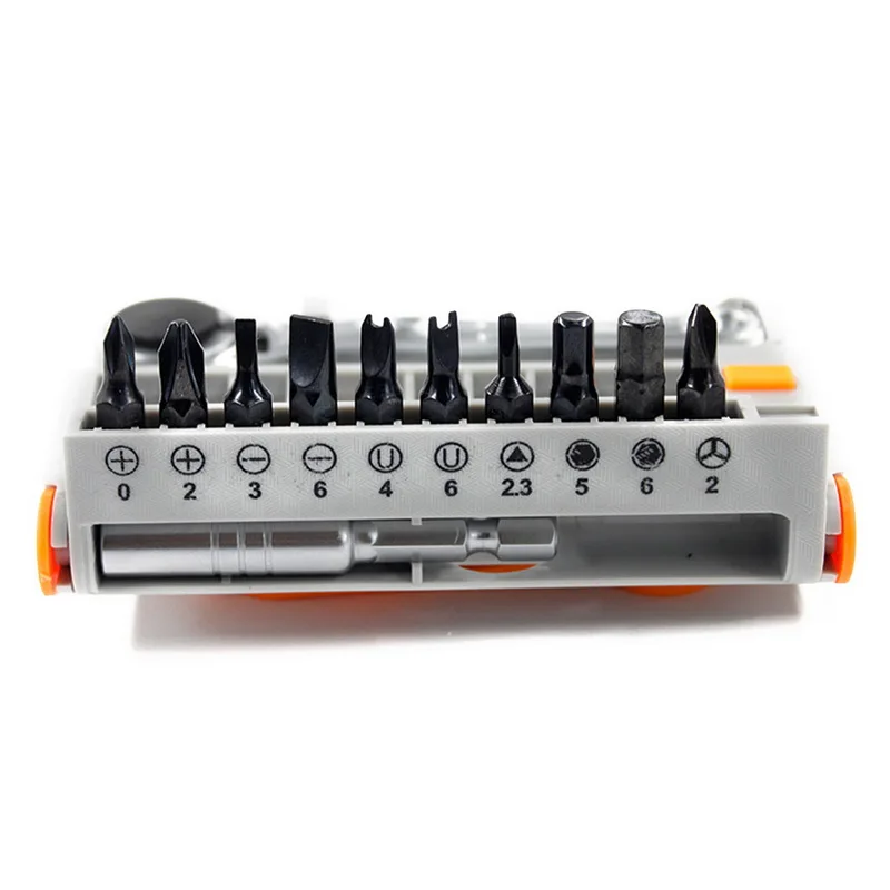 Набор инструментов для ремонта отвёртка с трещоткой насадки сумкой хранения 1