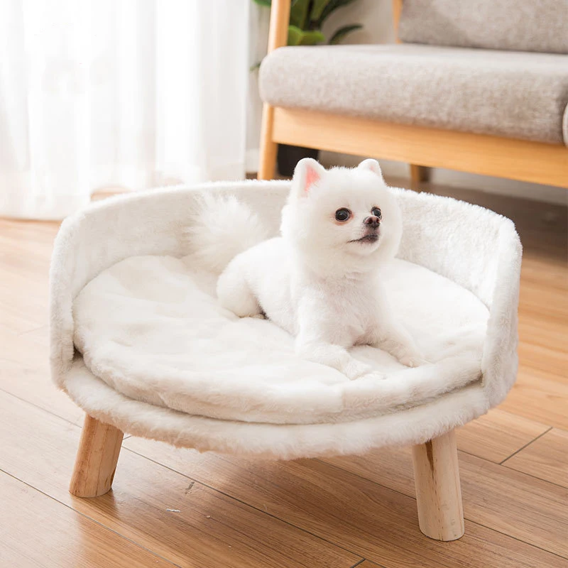 

Pet Sofa Beds Dogs Beds Autumn Winter Soft Rabbit Fur Cat Bed Kennel Removable And Washable Mat Pets Supplies Puppy Sleeping Pad