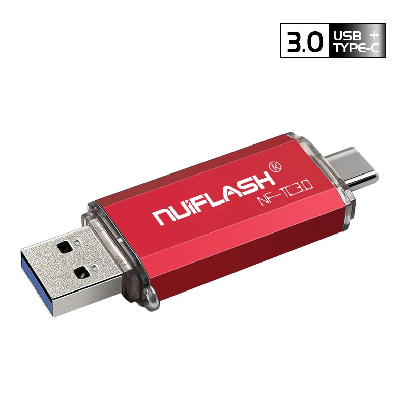 Red AUN проектор оригинальные аксессуары, 32 ГБ U диск, подходит для проектора и OTG Тип C Интерфейс оборудования, высокая скорость 3,0 - Цвет: Red