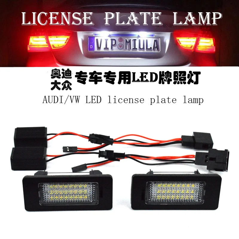

Led license plate lights A1 / A4 / A6 / Q5 / RS5 / Passat, etc