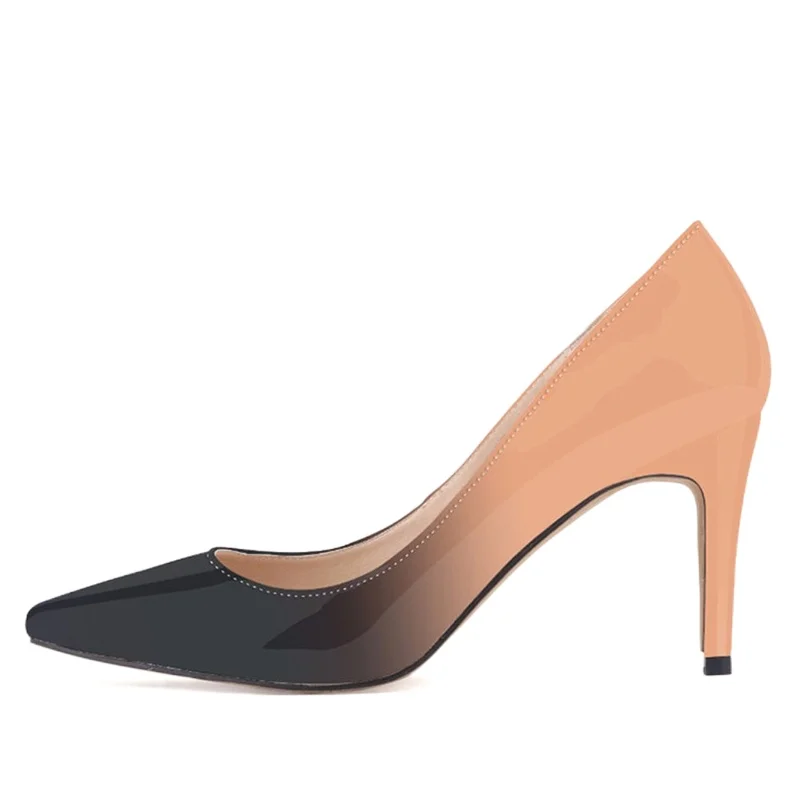 Новые женские туфли лодочки модные кожаные сапоги с узкими носками на высоких