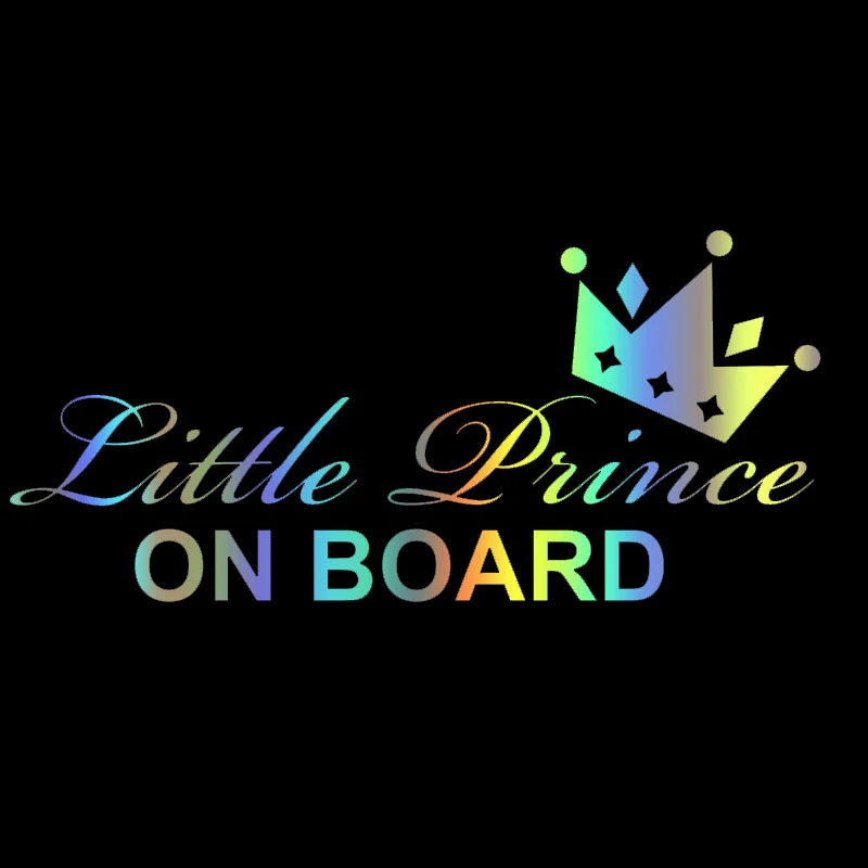 

Customizable Size Creativity Car Stickers Vinyl Decal Little Prince on Board Motorcycle Decorative Accessories Waterproof