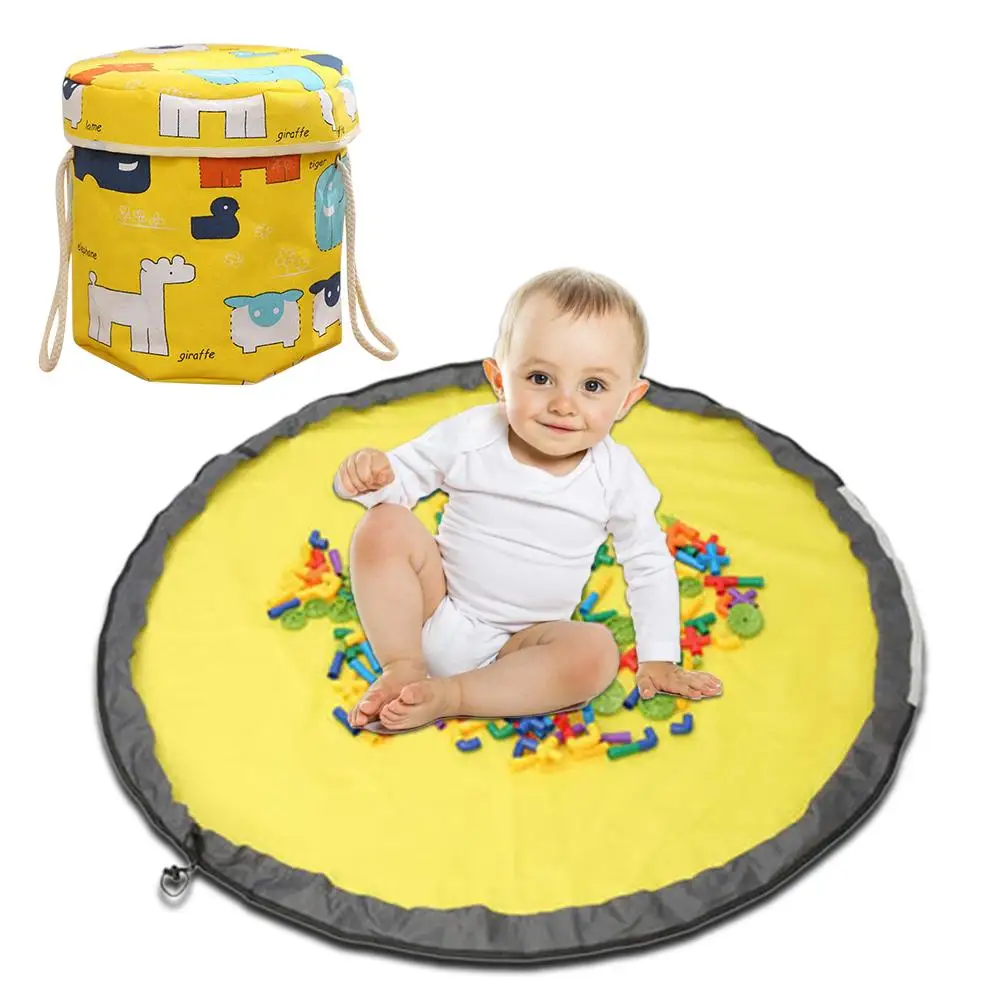 

Большая сумка для хранения игрушек, игровой коврик, корзина для хранения, напольный коврик, сумка для быстрого хранения, корзины, органайзер...