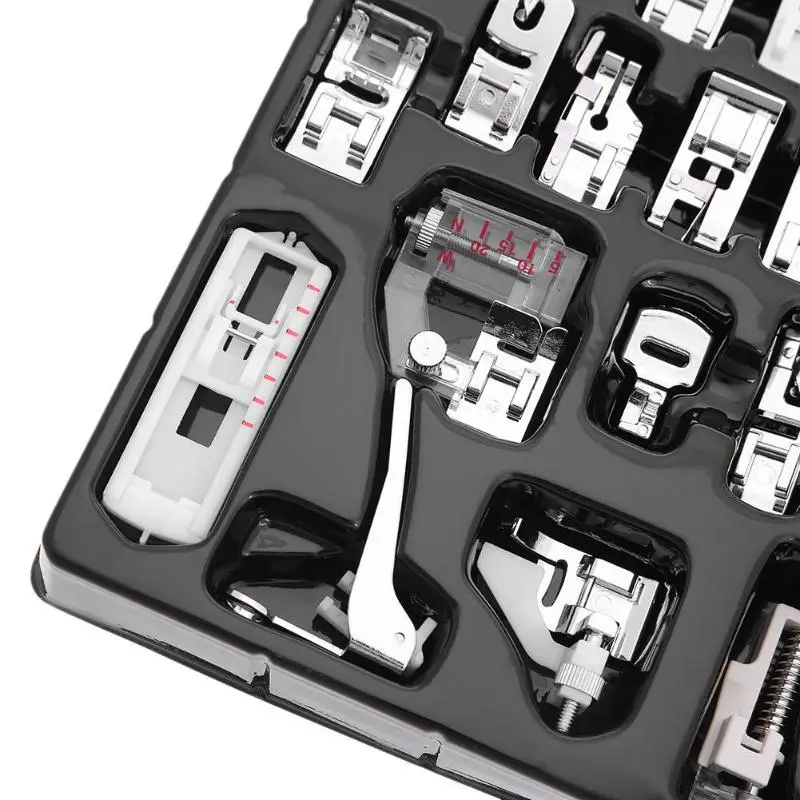 

62Pcs Mini Sewing Machine Presser Foot Feet For Brother Singer Janome Presser Feet Braiding Blind Stitch Darning Accessories