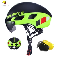 bicycle helmet with goggles ultralight mountain cycling helmet road bike men women mtb casco ciclismo bike riding helmet