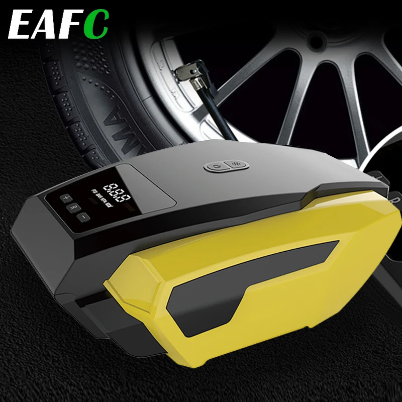 Автомобильный воздушный компрессор со светодиодным цифровым дисплеем