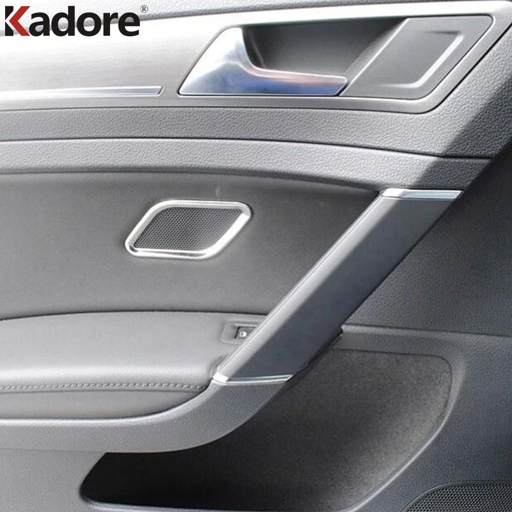 Для Volkwagen Golf 7 MK7 2014-2017 2018 2019 Нержавеющая сталь автомобиля внутренняя сторона