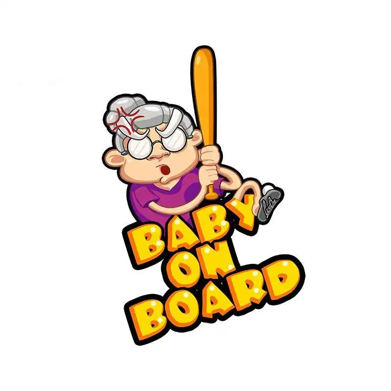 

Car Stickers Baby on Board Decals Cartoon Anime Baby In Car Styling Rear Windshield Trunk Decoration JDM Waterproof